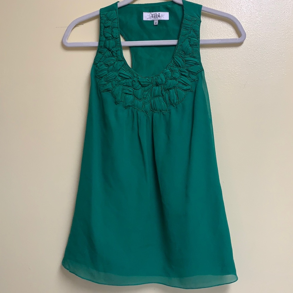 Tibi Silk Tank